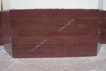 Монтаж цоколя на мокрую гранитной плитой Империал Ред 300х600х18 мм